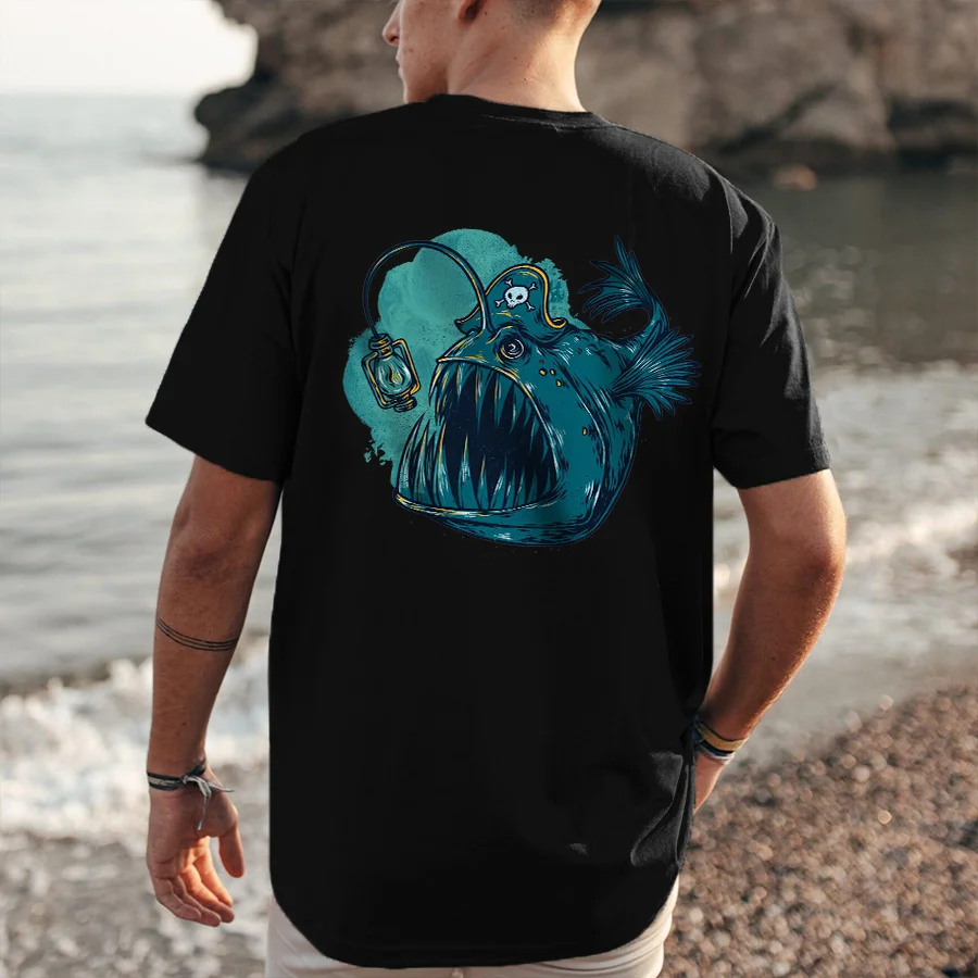Lantern Fish Printed Men's T-shirt