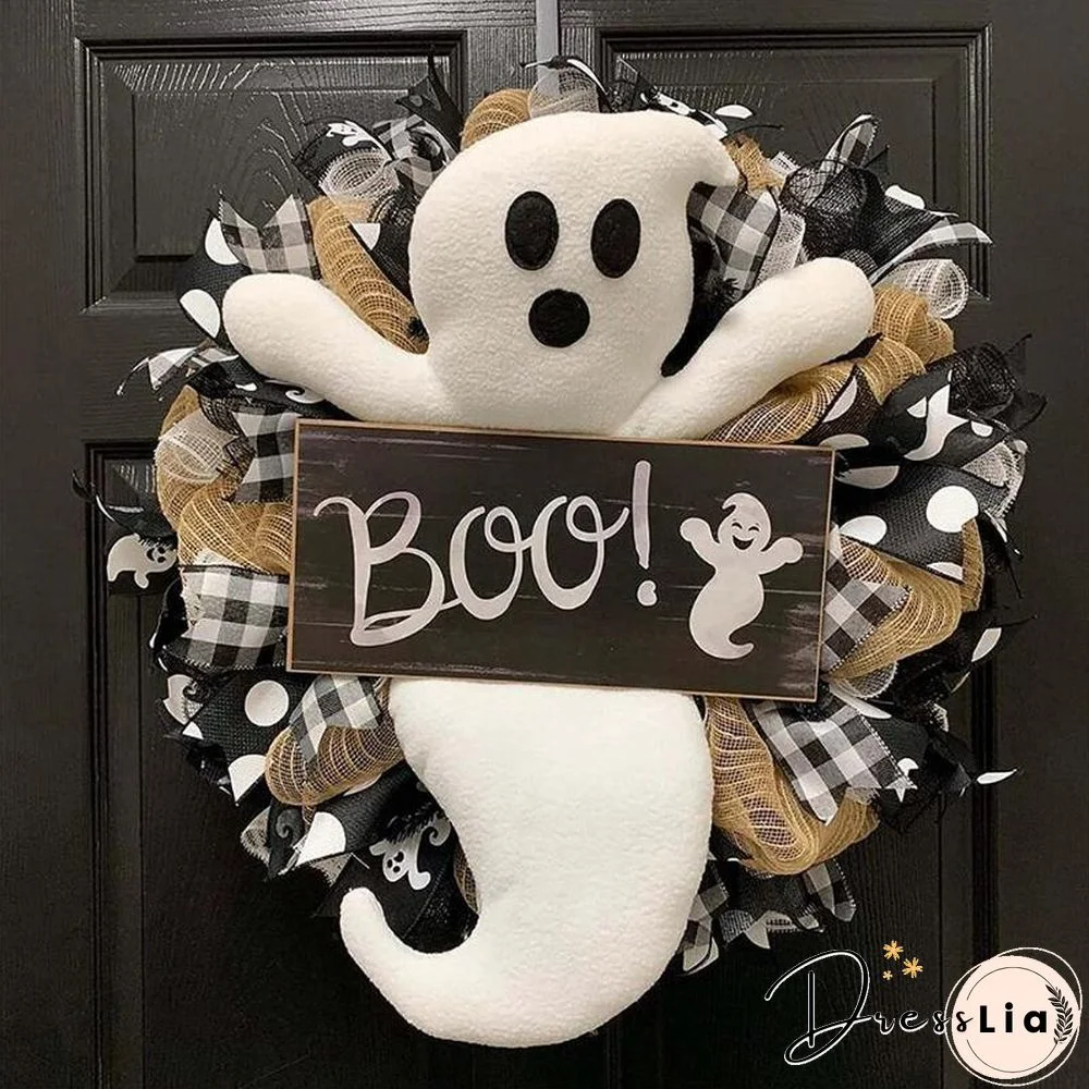 Environmentally Friendly And Non Toxic Ghost Wreath Decor