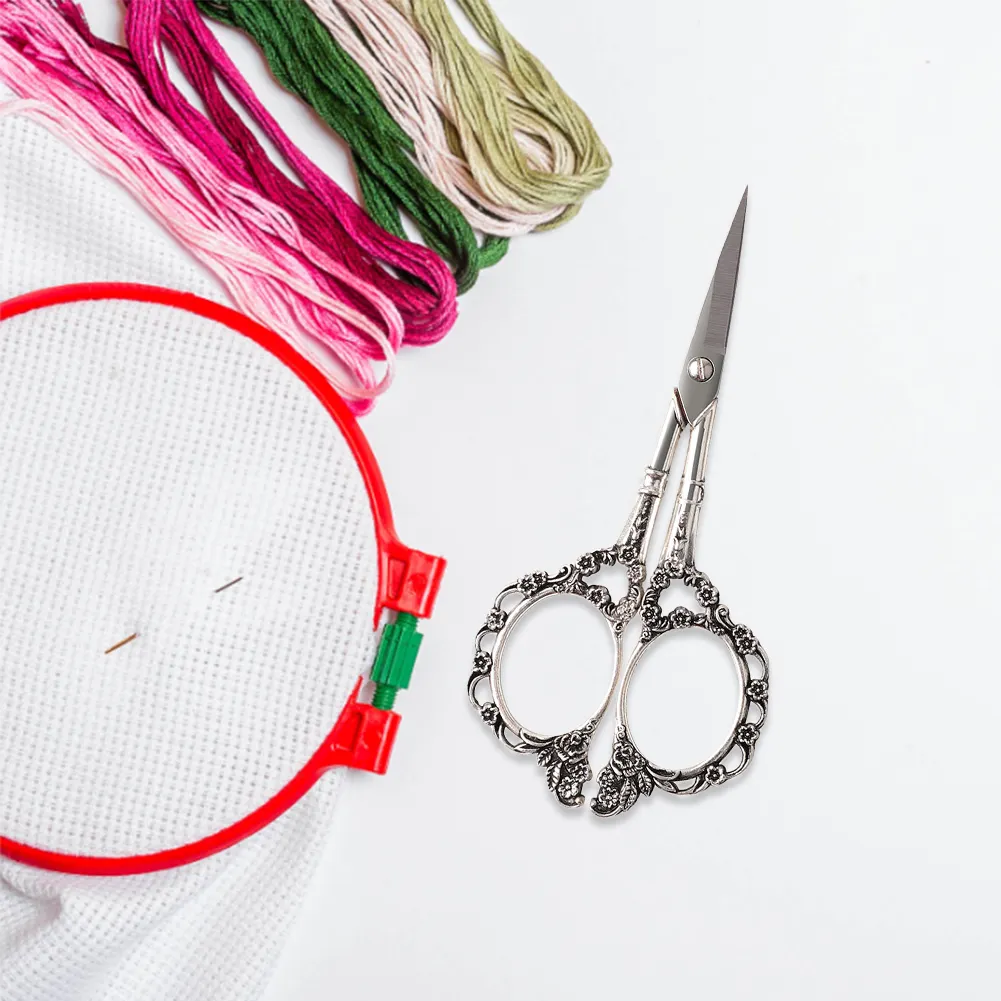 Vintage Stainless Steel Tailor Cross Stitch Scissors Sewing Fabric Cutter