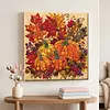Framed Maple Pumpkin - DIY Button Art Painting Kit for Creativity DIY Pearl Dot Crafts for Gift Home Wall Decor 30*30CM