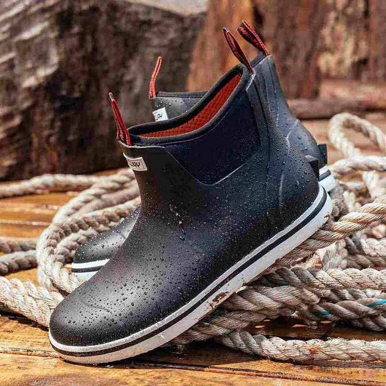  SUREWAY Women's Deck Boots Professional Non-Slip Fishing &  Ankle Deck Boot Waterproof Rain Boots