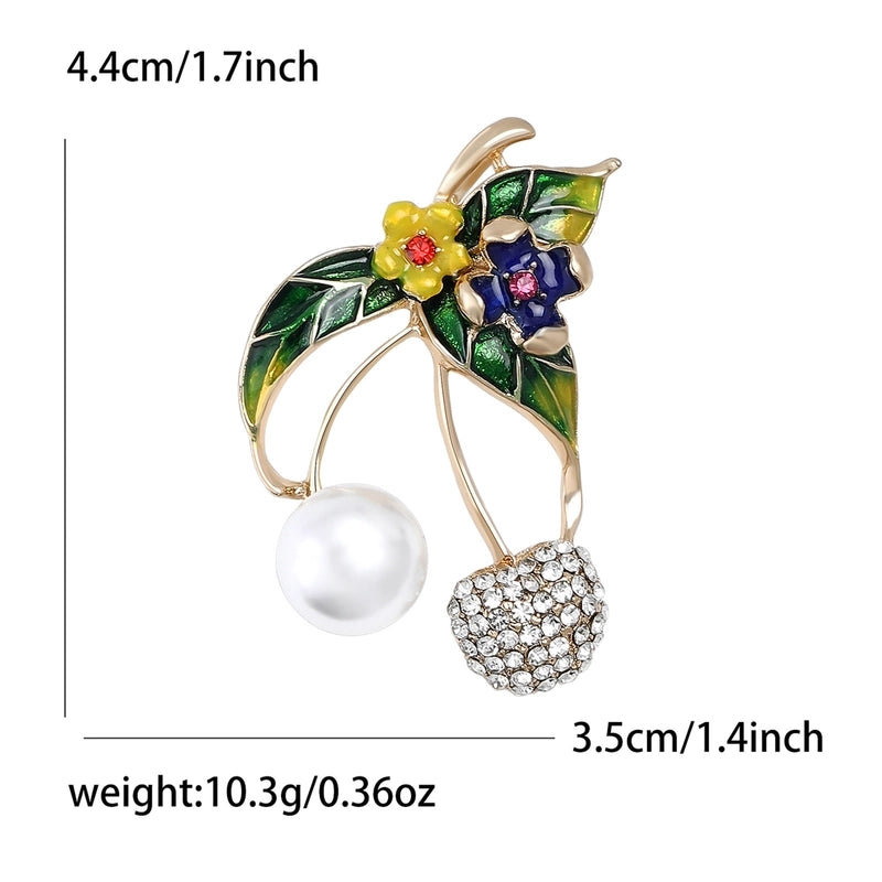 Lady Pin Cherry Alloy Women’s Brooches