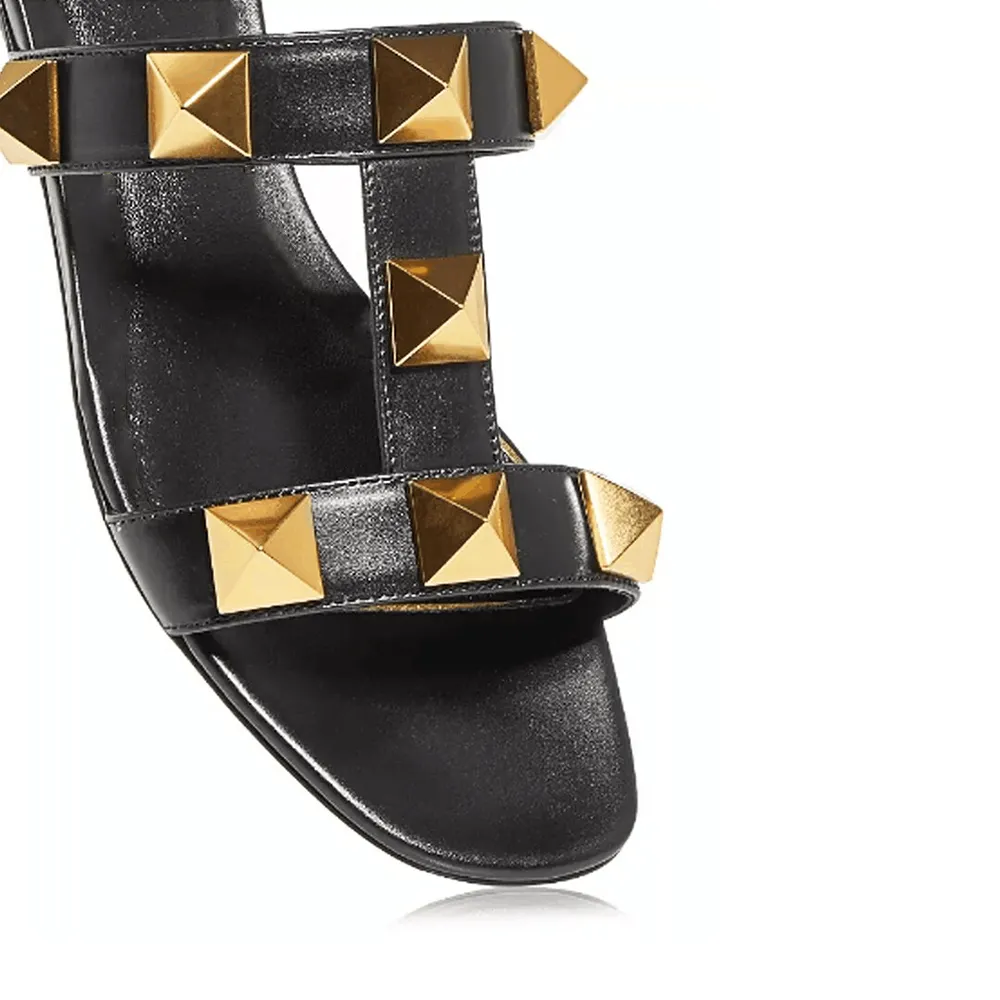 Women's Roman Stud Slide Sandals-vocosishoes