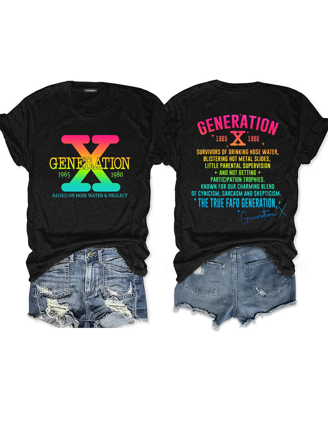Generation X Raised on Hose Water & Neglect T-shirt