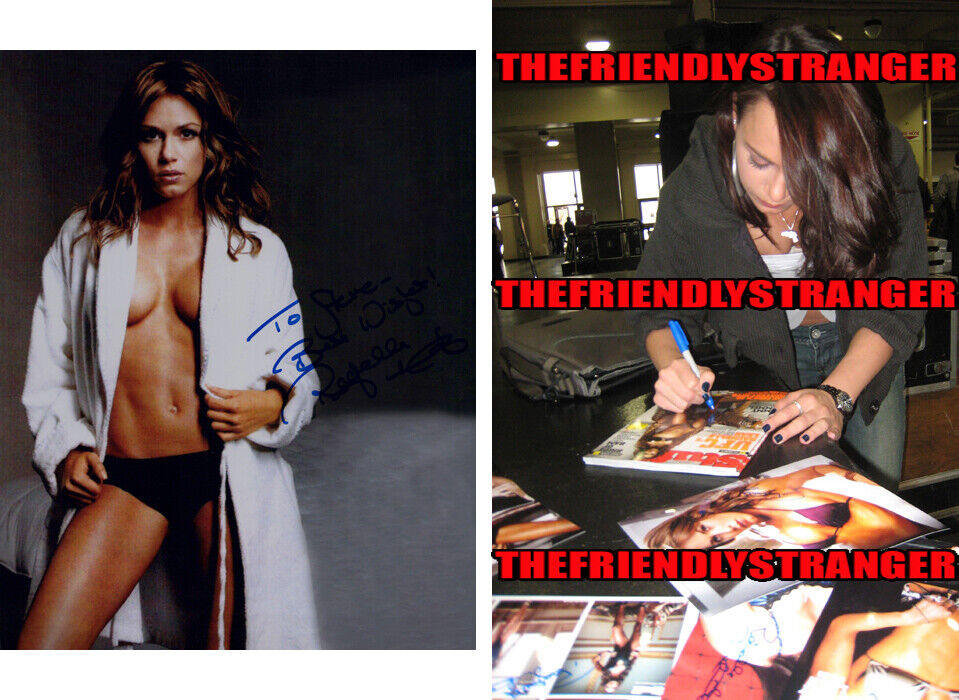 RACHELLE LEAH signed Autographed 8X10 Photo Poster painting PROOF Hot UFC Octagon Girl MODEL COA