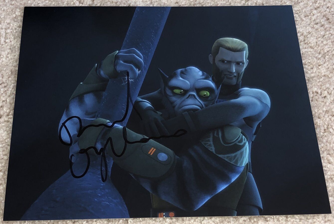 DAVID OYELOWO SIGNED AUTOGRAPH STAR WARS REBELS KALLUS 8x10 Photo Poster painting w/EXACT PROOF