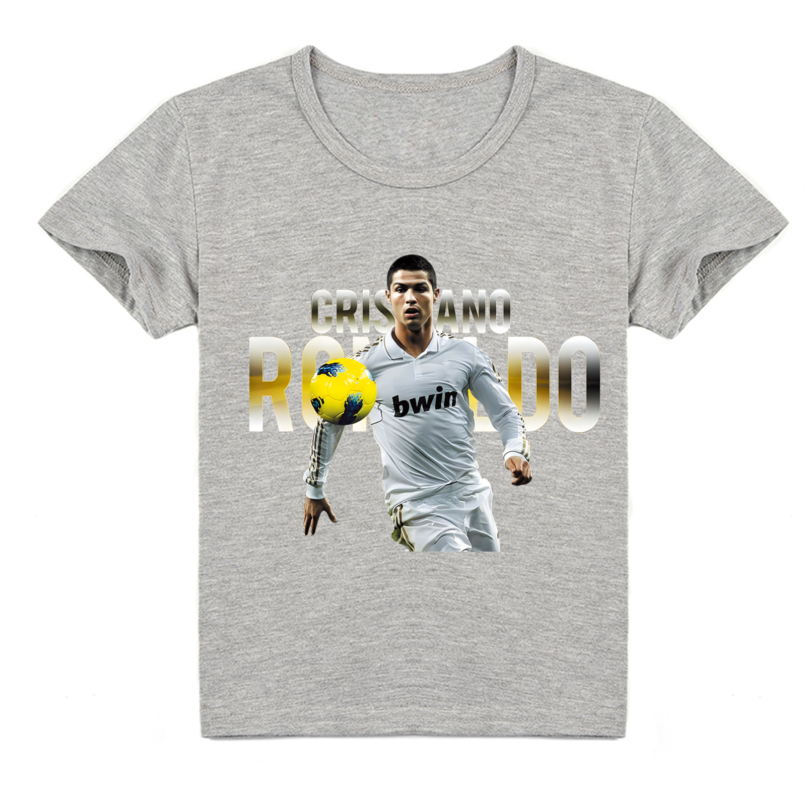 Mayoulove Kids' Cristiano Ronaldo Short Sleeve T-Shirt - Soccer Star Tee for Boys  Girls - Trendy Sportswear-Mayoulove