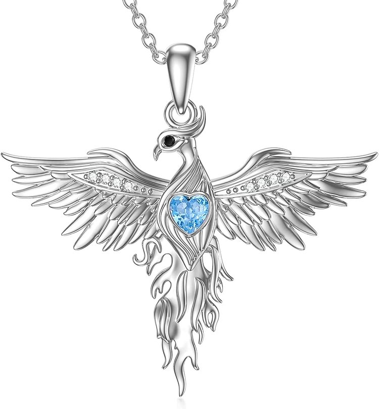 S925 Every Time You Burn You Know Exactly How to Rise Again Phoenix Necklace