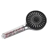 Ionic Filter Shower Head with Mineral Stone Balls for Remove Chlorine (Black)