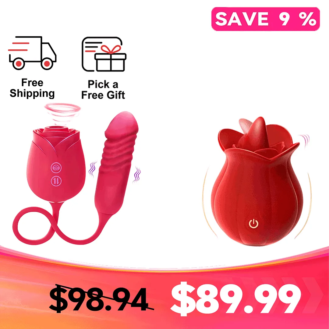 MLEM Rose Tongue Massager &ndash; 3-in-1 Vibrator