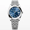 Rolex Datejust 41 m126300-0002 Stainless Steel on Jubilee with Blue Dial and Smooth Bezel Super Clone
