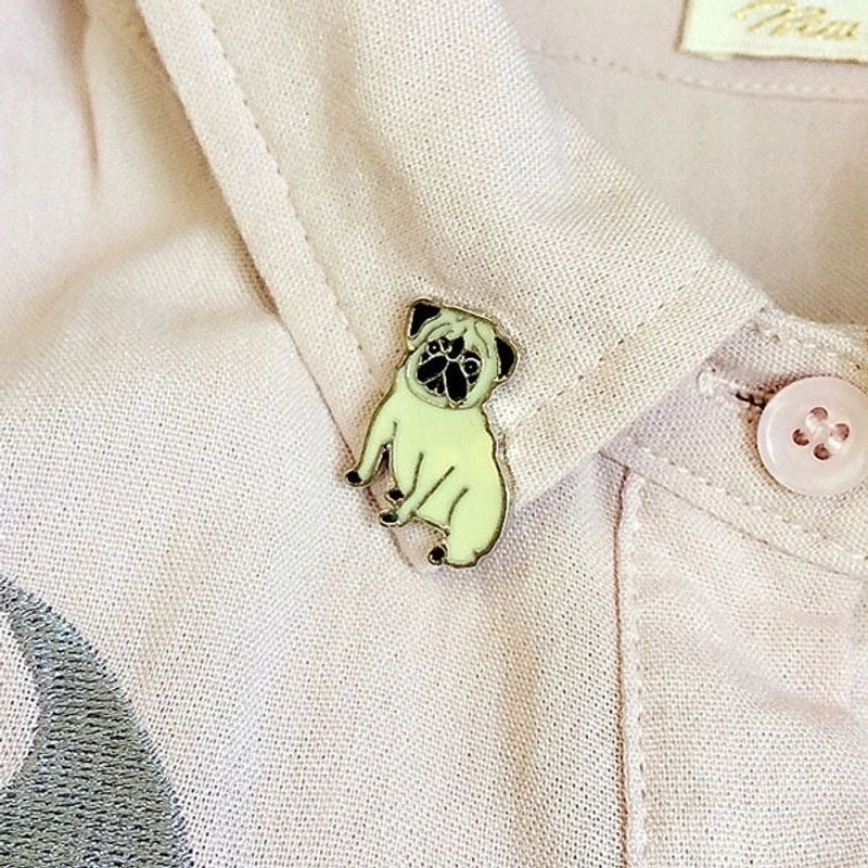 Cute Minimalist Pin Animal Dog Alloy Enamel Unisex Brooches