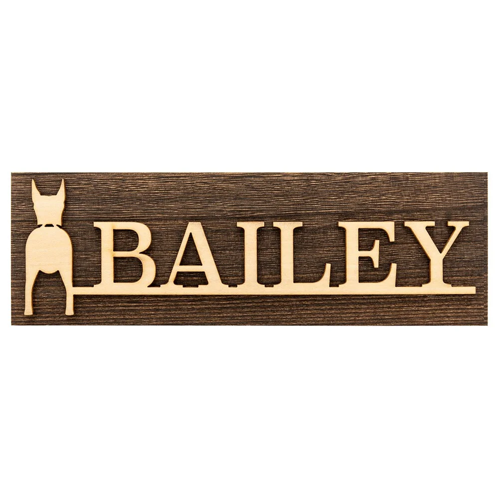 Personalisable Wooden Dog Ornaments Decoration For Wall Wood Sign Dog Signs for Home Decor Dog Lover Gifts Pet Wall Hanging Sign