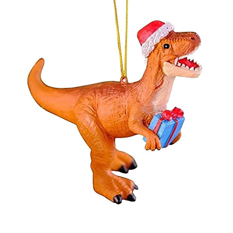 Toy Time Xmas  Christmas Trees Decoration Dinosaur Cartoon Animal Pendantd Gift Ornaments Charms Novelty 2023 New Year Home Decor