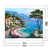 Seaside Town - 11CT Stamped Cross Stitch Kit(50*40cm)