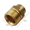 1/4 Inch F-M22 Brass Washer Adapter Quick Connection Foam Nozzle Brass Connector