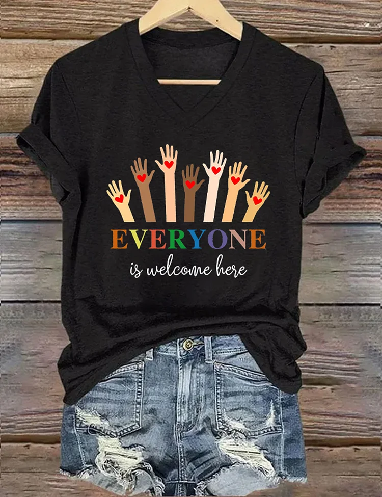 Idaho Teacher Everyone Is Welcome Here T-Shirt