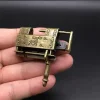 Auspicious old-fashioned lock, metal Kirin small copper lock, mini mechanism lock