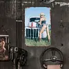 Fille sexy - Panneaux en &eacute;tain m&eacute;tallique(20*30cm/30*40cm)