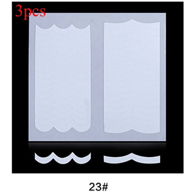 1 Sheet White French Manicure Strip Nail Art Form Fringe Tip Guides Sticker DIY Line Tips Decoration Tool-Nail Inspo