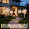 Solar Rainbow Pinwheel Garden Light Waterproof Colorful Spinning Windmill Light Easy To Install for Lawn Patio Walkway Flower Bed Decor