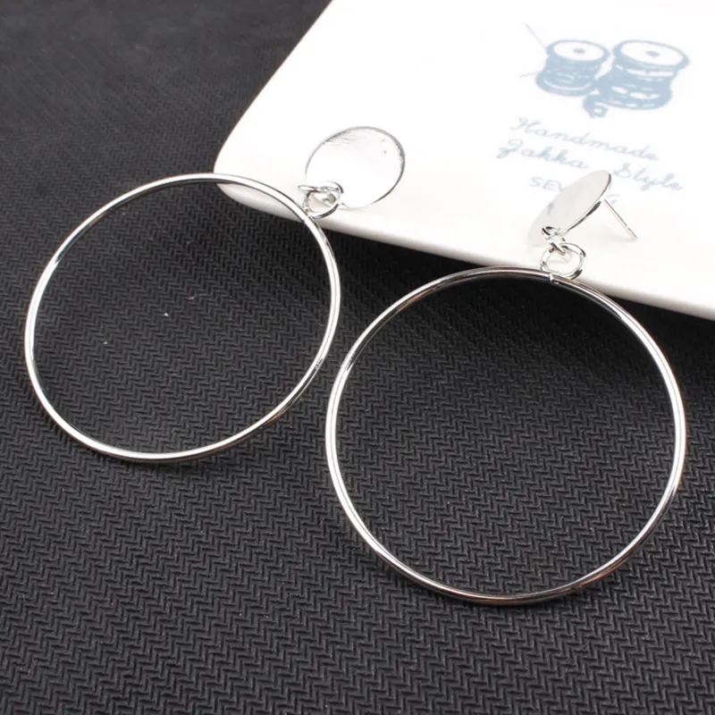 Simple Large Circle Earrings