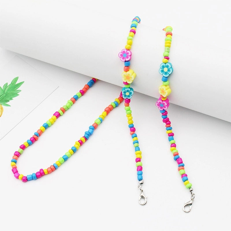 Casual Minimalist Geometric Crystal Unisex Glasses Chain