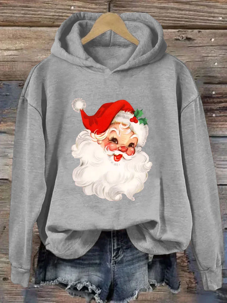 Retro Christmas Santa Hoodie