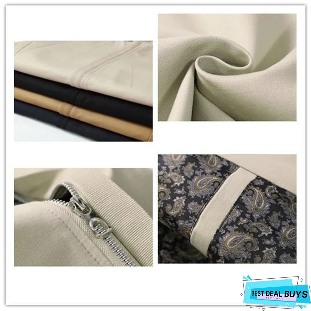 Men Slim Fit Trench Casual Coats Windbreaker Outerwear Jackets