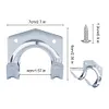 5pcs Hanger Holder Metal Hanging Hooks with Screw for Garden Kitchen Garage Tool