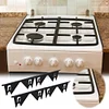 2 Pack Stainless Steel Stove Counter Cover Retractable Length Range Trim Kit