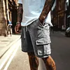 Corduroy Cargo Shorts for Men - Casual Summer Streetwear with Multiple Pockets, Comfortable Fit, Urban Style by Inlyline