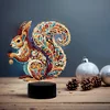 Diamond Painting Squirrel Night Light Lamp For Furniture Decoration