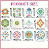 12 paires g&eacute;om&eacute;trique circulaire double face - 5d bricolage boucles d&rsquo;oreilles