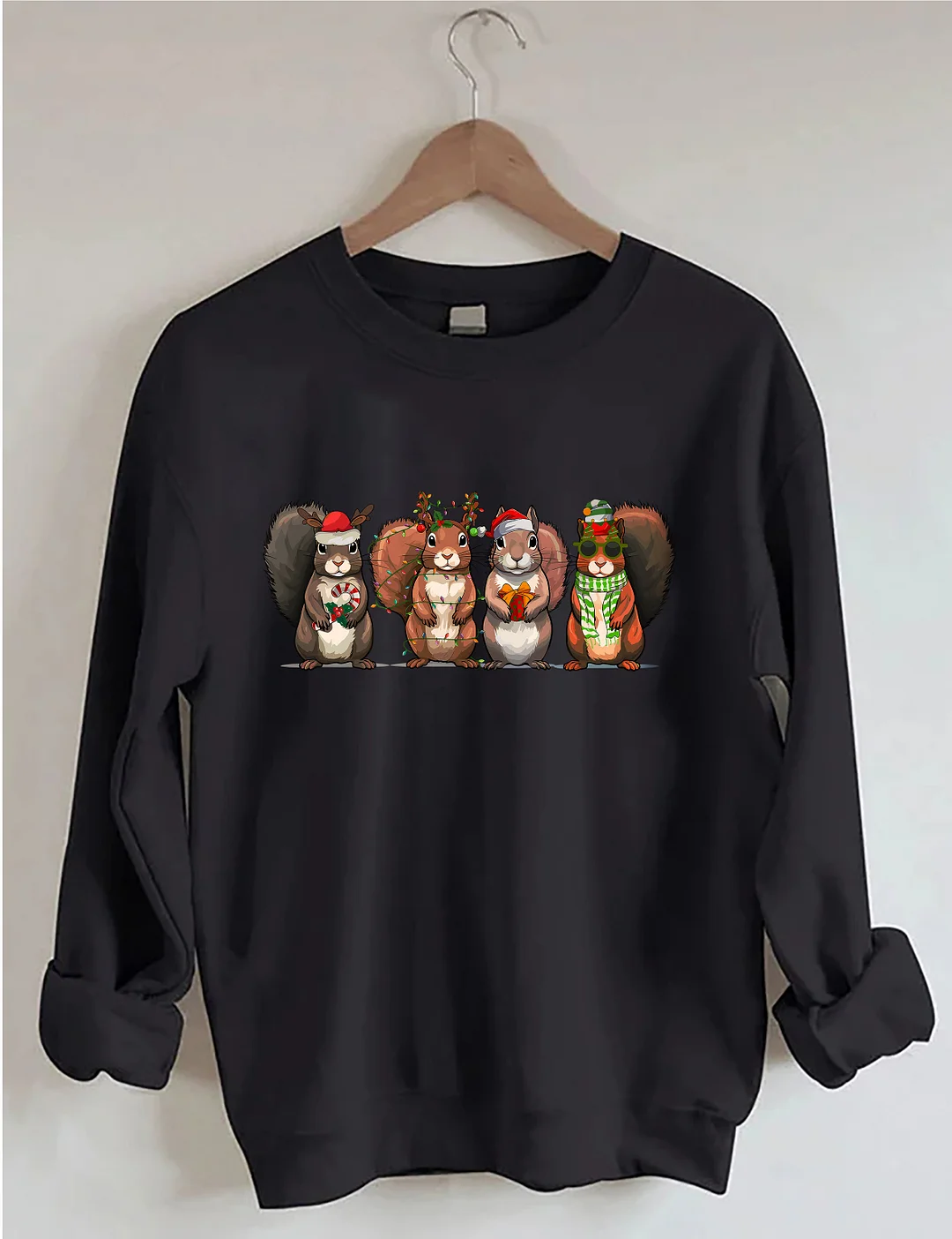Funny Christmas Squirrel Sweatshirt
