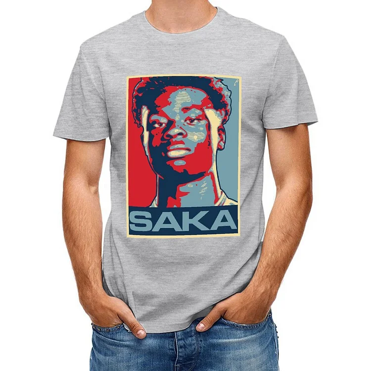 Bukayo Saka Poster Short Sleeve T-Shirt