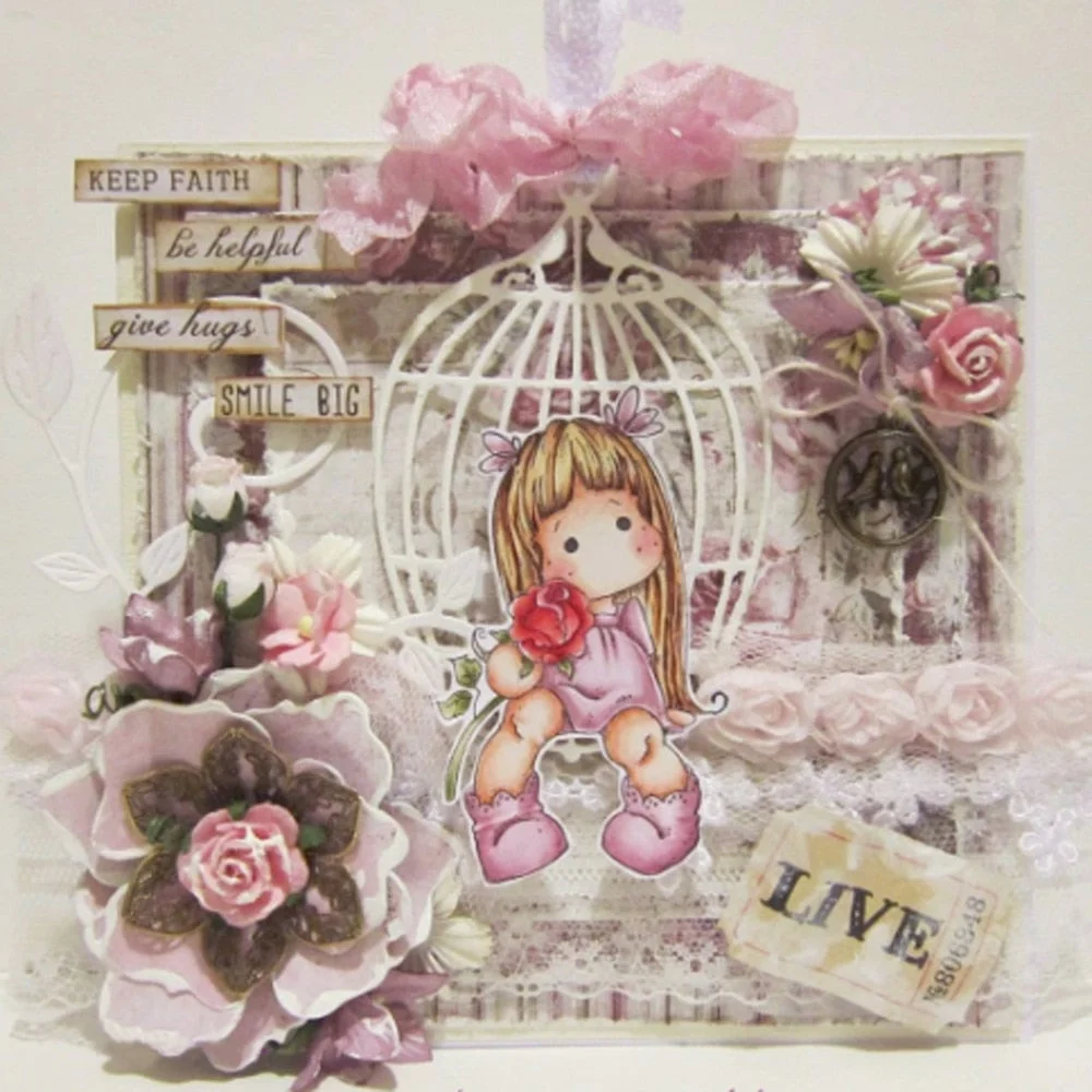 Bird birdcage Wedding Love Cutting Die Punch for Scrapbook Scrapbooking PAPER CRAFT card album knife mold art cutter stencils