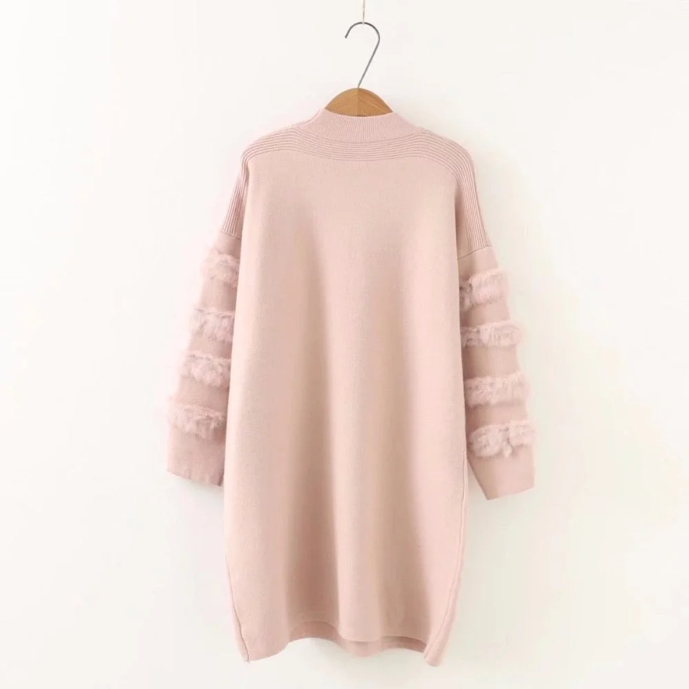 2021 Winter New Fashion Wool Women Warm Solid Sweaters Casual Full Sleeve Turtleneck Slim Pullovers Computer Knitted