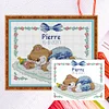 >SALE<Partial Cross Stitch 14CT Cotton DIY Bear Baby Counted Embroidery (C728)