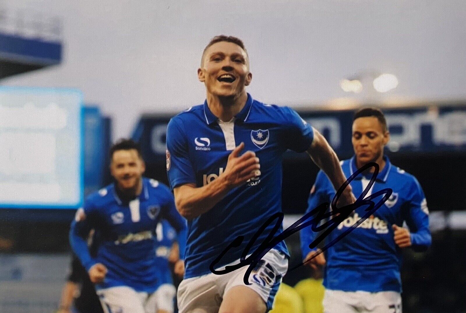 Caolan Lavery Genuine Hand Signed Portsmouth 6X4 Photo Poster painting