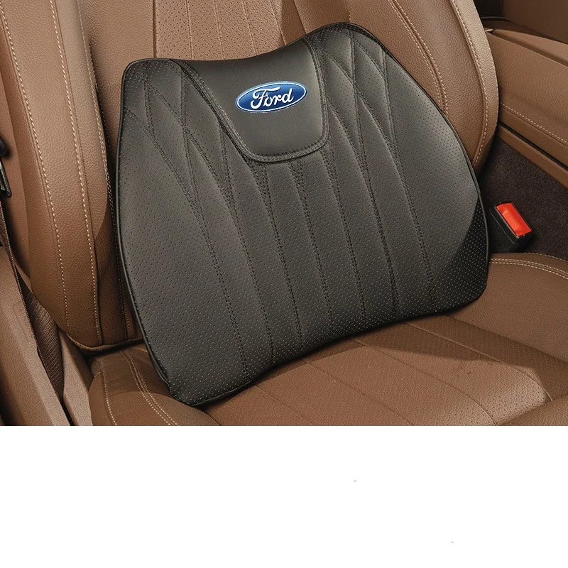 Napa Leather Car Seat Cushion Lumbar Seat Cushion