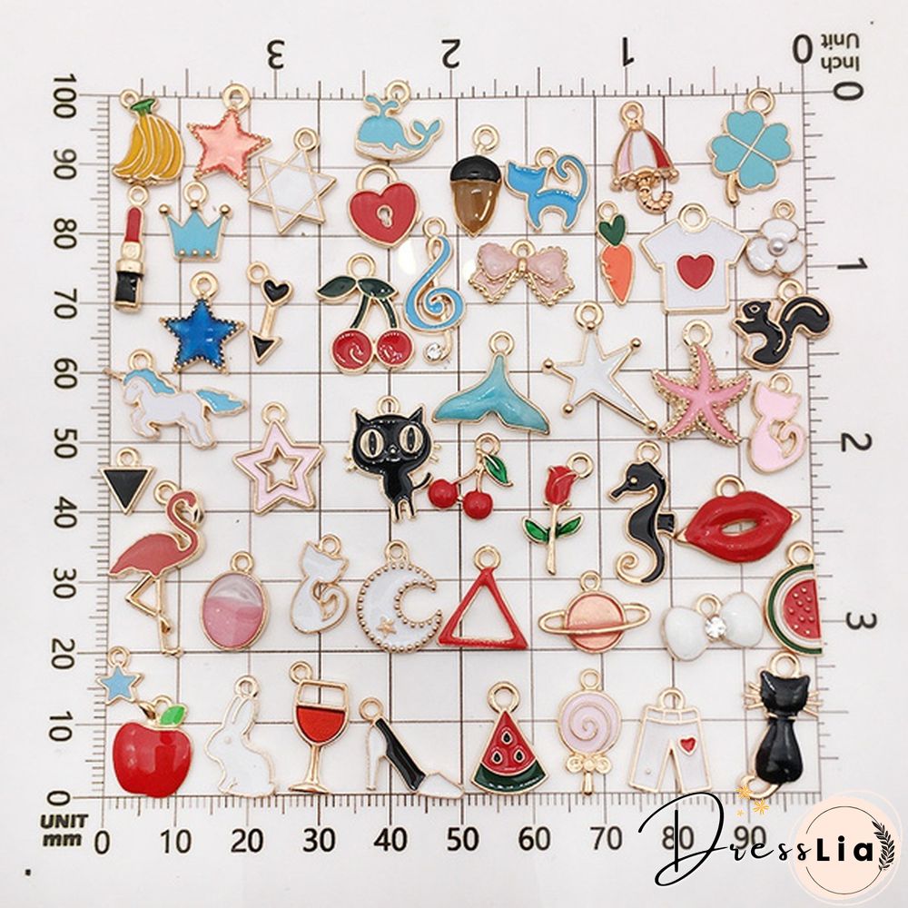 10/20 Pcs Mixed Alloy Pendant Cartoon Animal Tree Enamel Charms Beads for Jewelry Making Diy Earrings Neacklace Bracelet Accessaries arrow