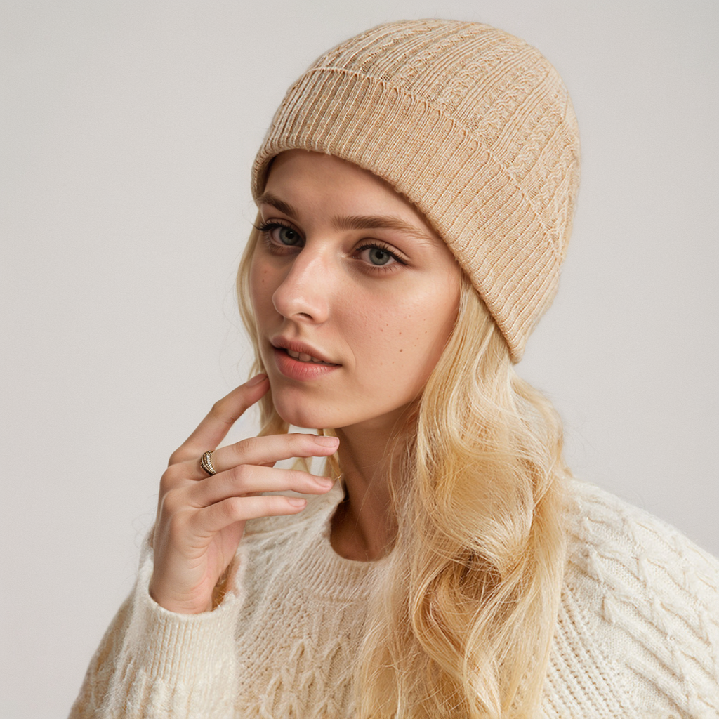 Women's Silk Cashmere Beanie REAL SILK LIFE