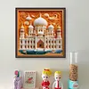 Paper Quilling Taj Mahal-14CT Stamped Cross Stitch 40*40cm/15.75*15.75in tapestrymarket