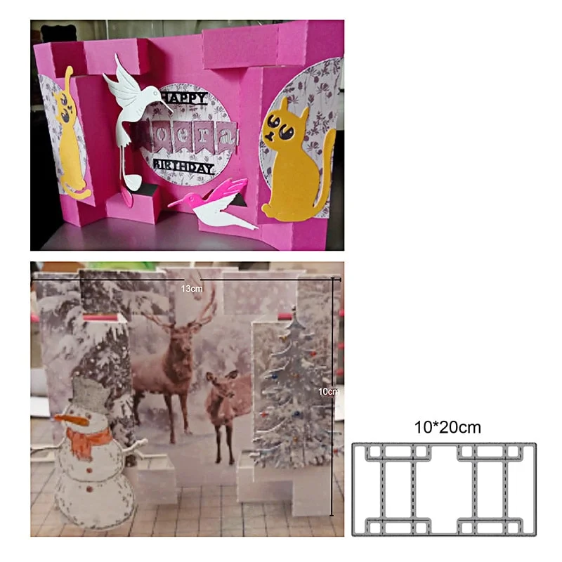 Craft Dies Candy Box Case Frame Cutting Dies Stencils Dies for Diy Scrapbooking Dies Craft Paper Card Making Metal Dies New 2021