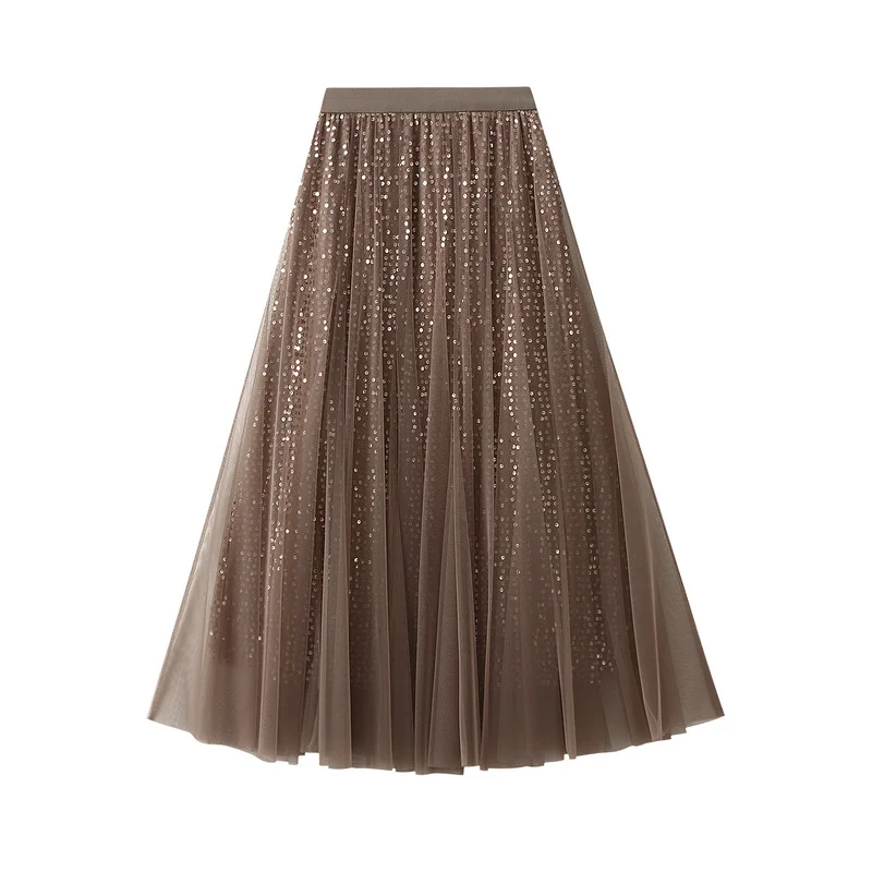 Nigikala Nigikala Sema Yarn Half-Dress Woman Hanging Super Fairy Yarn Cover Across The Big Swing A Word Long Skirt K503