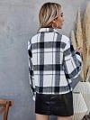 Woman Winter Casual Plaid Jacket