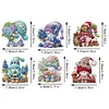 (US Local)6Pcs Diamond Painting Fridge Magnets Diamond Art Craft Kit