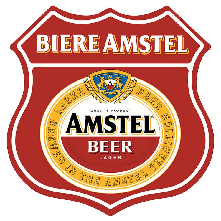 30*30cm - Amstel - Shield Tin Signs/Wooden Signs