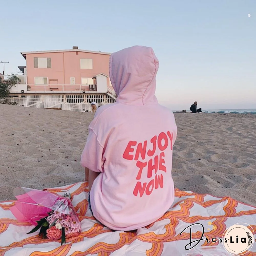 Enjoy The Now Preppy Hoodie